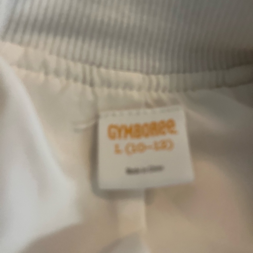 White faux zipper jacket